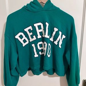 Zara crop hoodie
